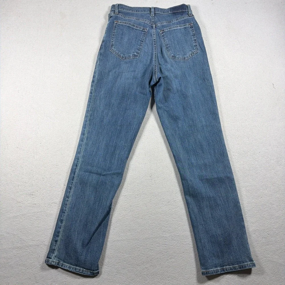 Abercrombie & Fitch 90s Straight Women 28 6R Ultra High Rise Blue Jeans Retro 0s